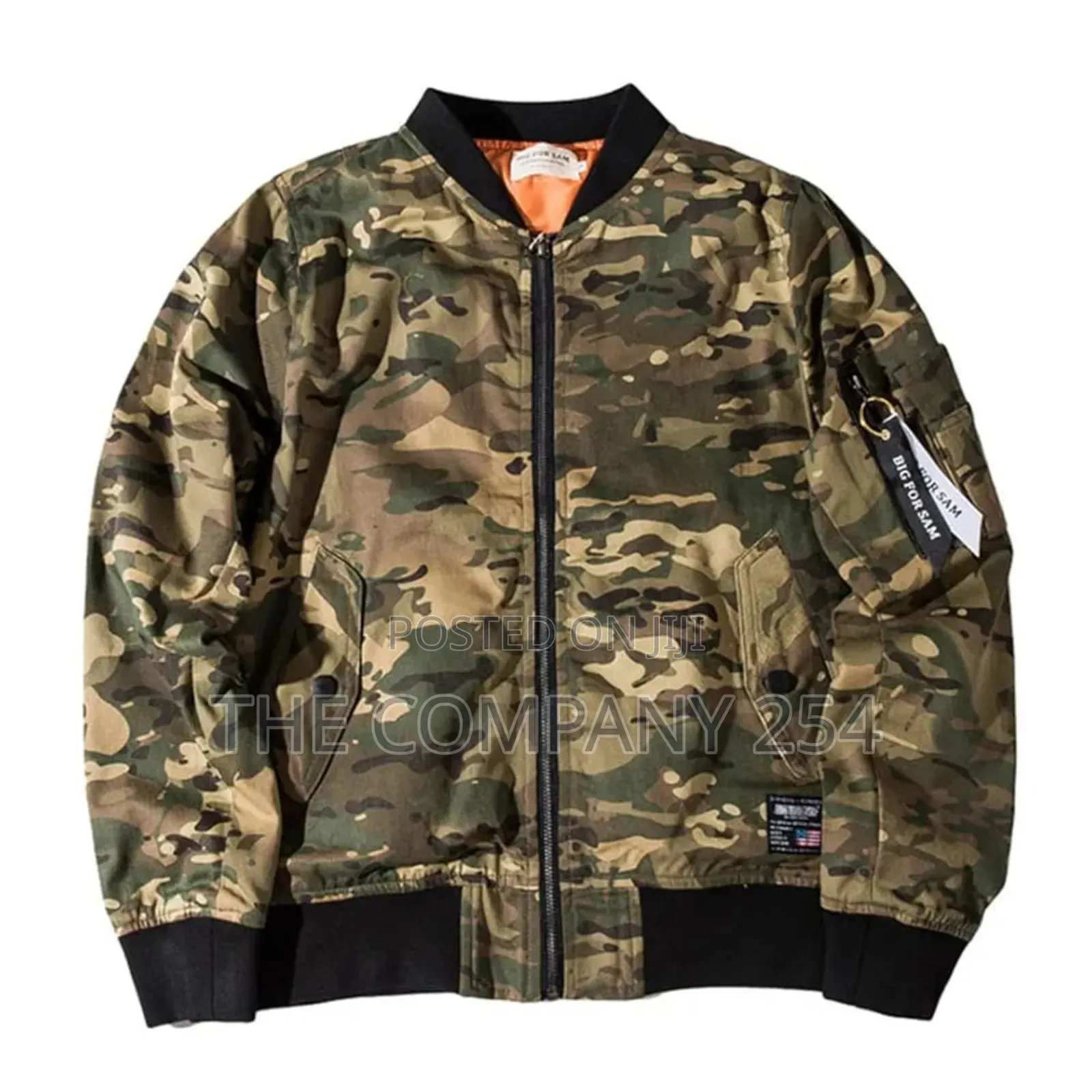 Quality All Weather Camouflage Zipper Puffed Bomba Jacket