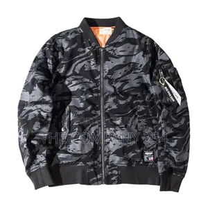 Quality All Weather Camouflage Zipper Puffed Bomba Jacket