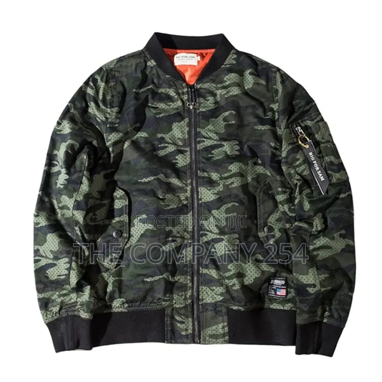 Quality All Weather Camouflage Zipper Puffed Bomba Jacket