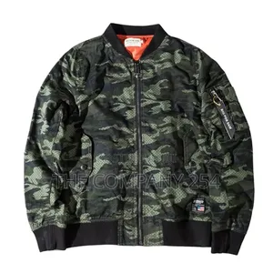 Quality All Weather Camouflage Zipper Puffed Bomba Jacket