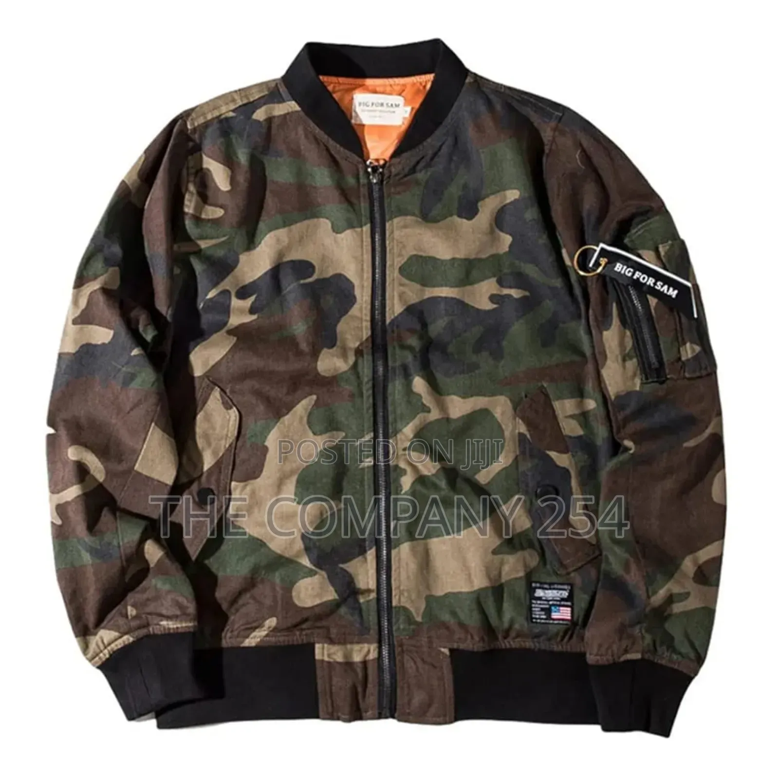Quality All Weather Camouflage Zipper Puffed Bomba Jacket