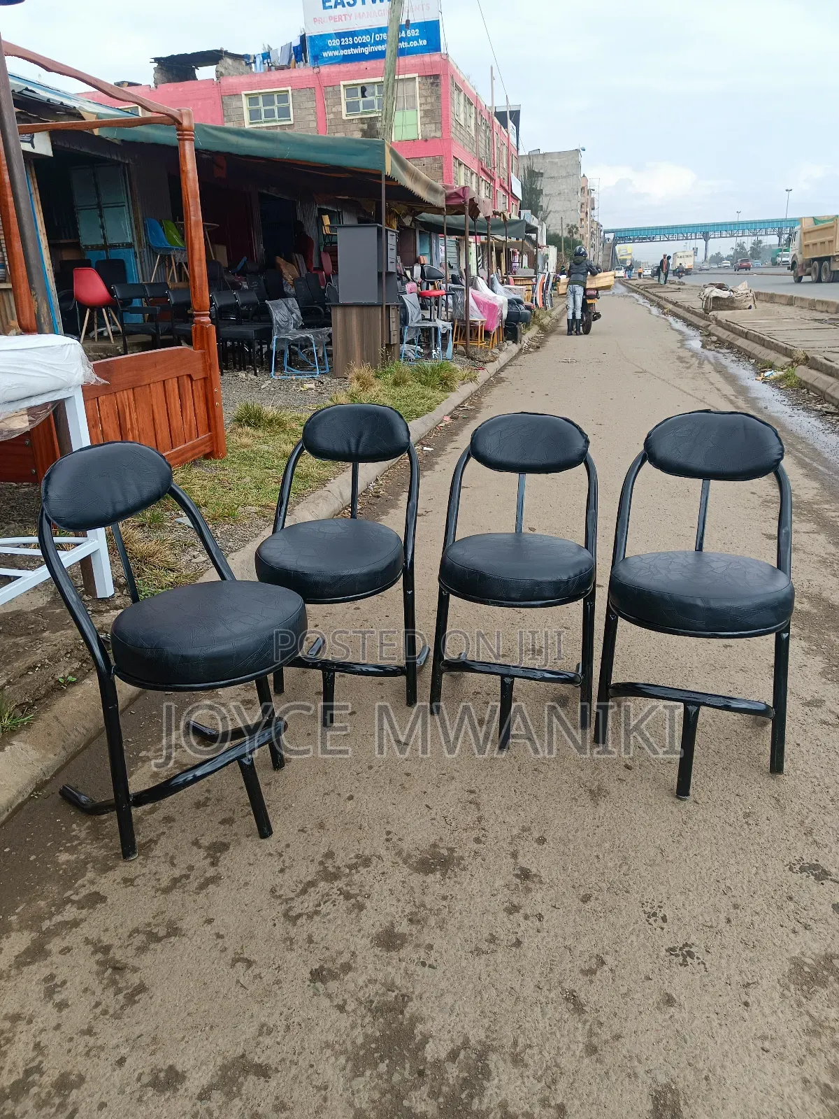 Hotel or Restaurant Chairs, Black
