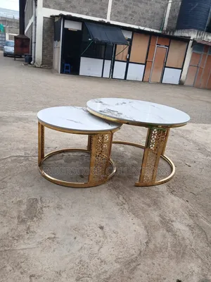 Executive Big Top Marble Pair Table