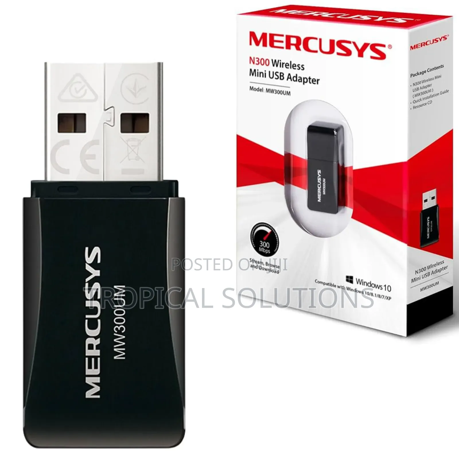 Tl-Mw300um Tp-Link Mercusys N300 Wireless Usb Adapter