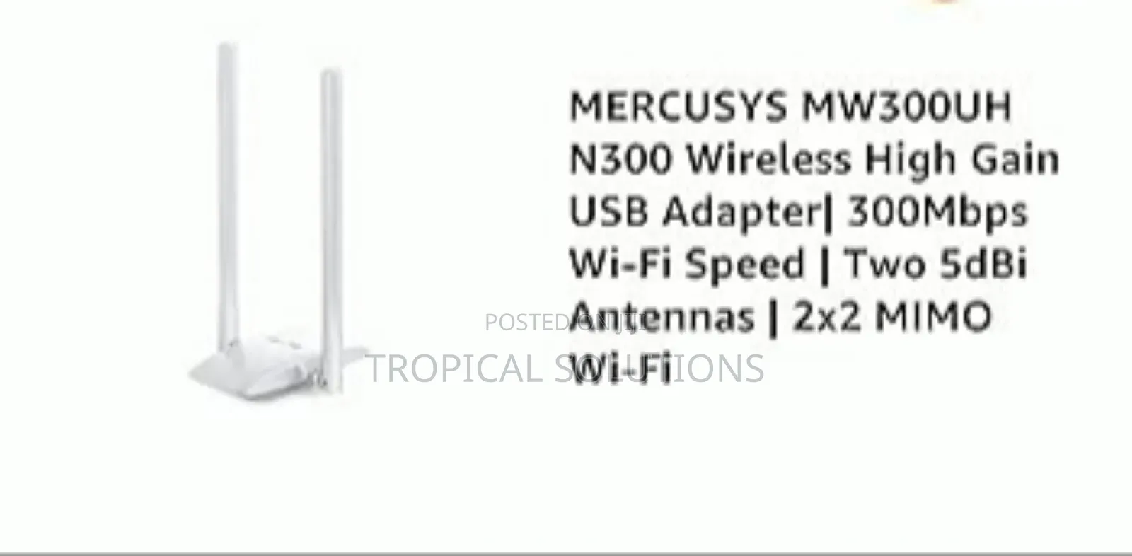 Tp-link Mercusys 300mbps High Gain Wireless Usb Adapter