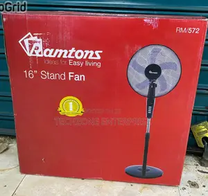 Ramtons Rm/572 Black Econo Standing Fan - 3 Speeds