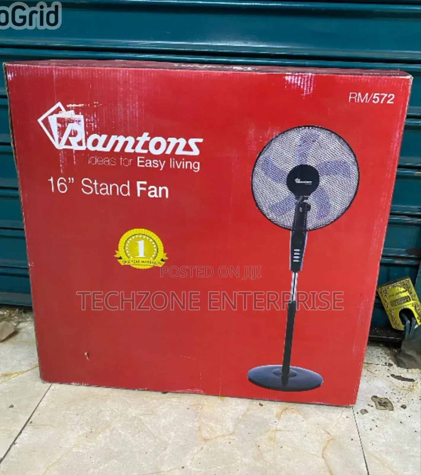 Ramtons Rm572 16′′ Standing Fans With Adjustable Height