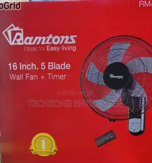 Ramtons Rm676 16′′ Wall Fans With Remote Control
