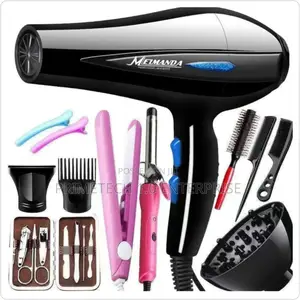 12pcs Professional Blow Dryer With Accessories Set