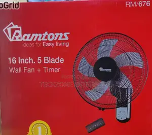 Ramtons Rm676 16′′ Wall Fans With Adjustable Tilt