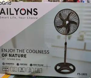 Ailyons Fs-1801 18′′ Standing Fans With Adjustable Height
