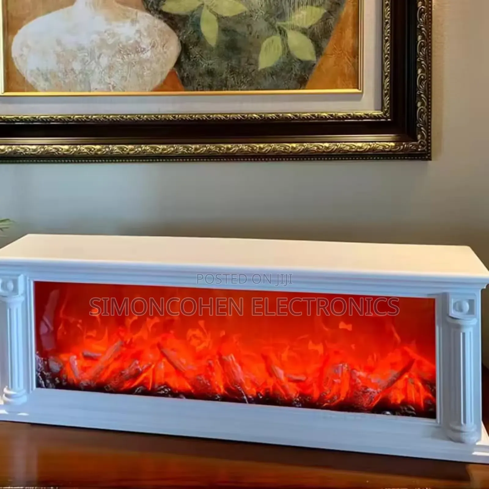 Led Flame Fireplace Lantern