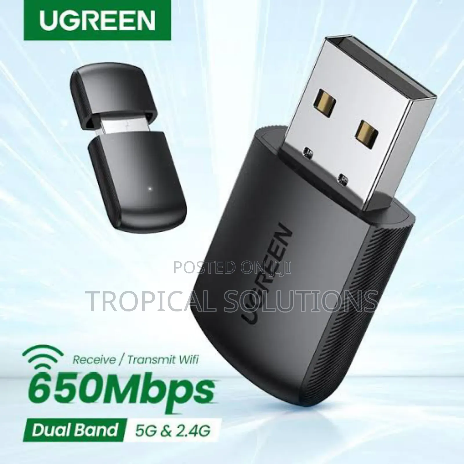 Ugreen Ac650 11ac Dual Band Wireless Usb Adapter