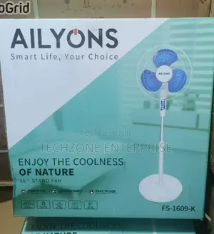 Ailyons 16" Inch Standing Fan With 3 Blades