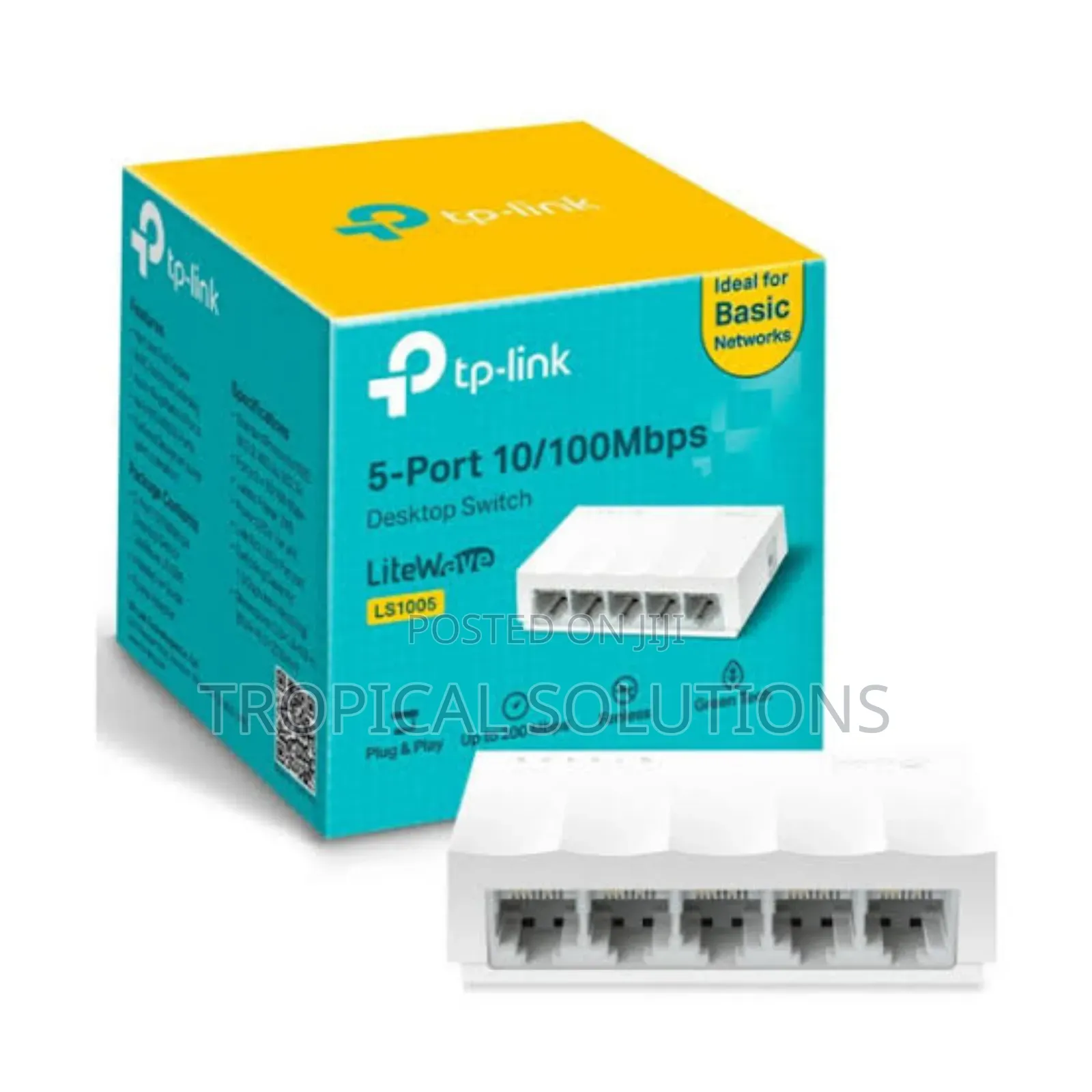 Tp-Link 5 Port 10/100mbps Desktop Switch Tl-Ls1005