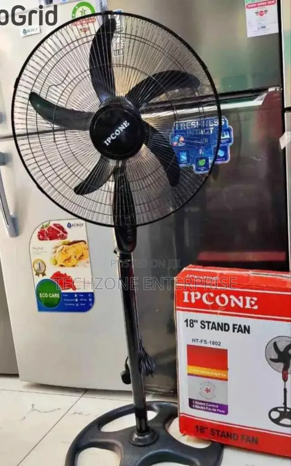 Ipcone Ht-Fs1802 18′′Inch Black Standing Fan