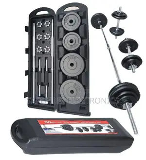 York 50kg Barbell Dumbbell Set – Full Body Workout