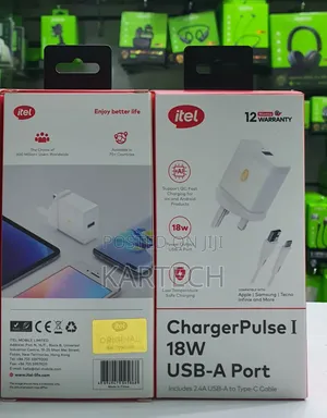 Itel Charger Pulse 1 Icw-183uc 18w Type C Charger