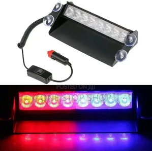 4xblue 4xred Led Warning Police Vip Windscreen Light