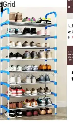 Executive Adjustable Portable 8 Layer Shoe Rack