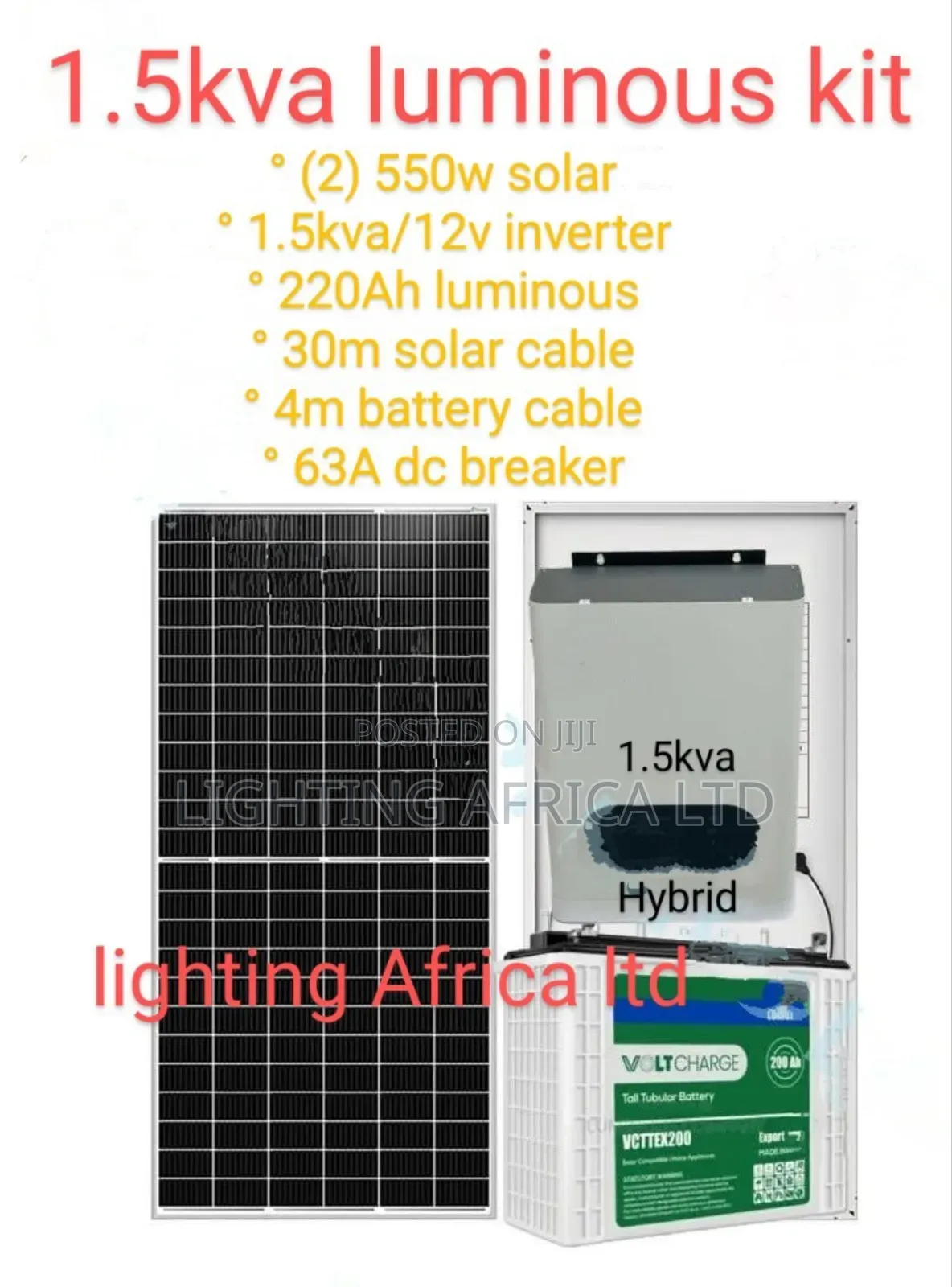 1.5kva Luminous Off-Grid System