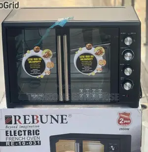 Rebune Re-10-031 75l French Door Oven With Accessories