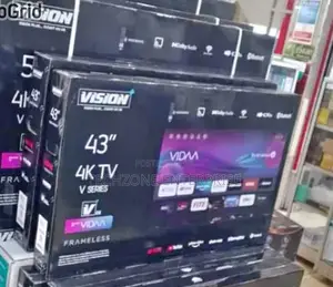 Vision Plus 43 Inch Uhd Tv Bt Netflix Wifi