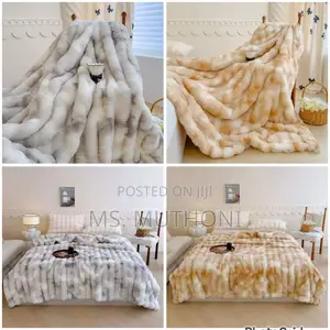 180*200cm (5*6) 6) Dyed Soft Bubble Winter Throw Blanket