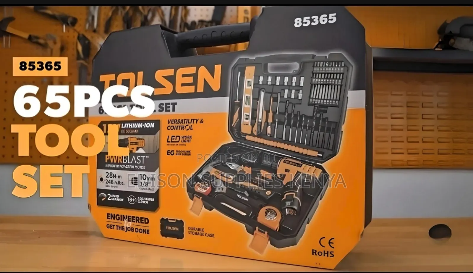 Cordless Drill Tool Sets Tolsen 65pcs Household Tools Set Drills
