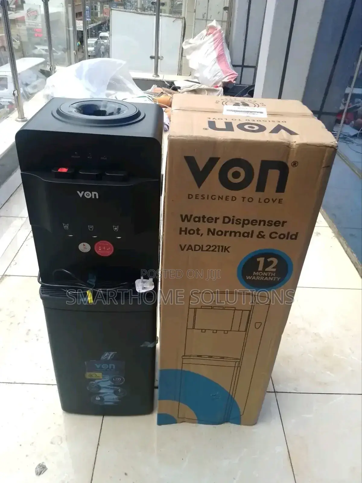 Water Dispenser 3taps Von Hot, Normal and Cold Top Load