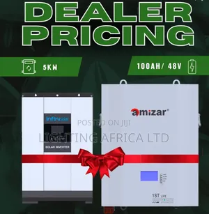 5kw - 48v Hybrid Inverter 100ah (5.1kwh) Lithium Battery