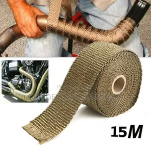 15m Motorcycle Exhaust Pipe Heat Wrap Tape Fibreglass