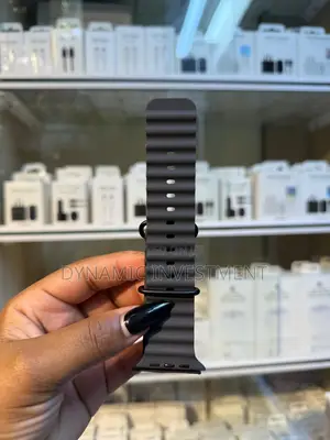 Iwatch Watch 49mm Navy Ocean Band/Strap - Titanium Finish