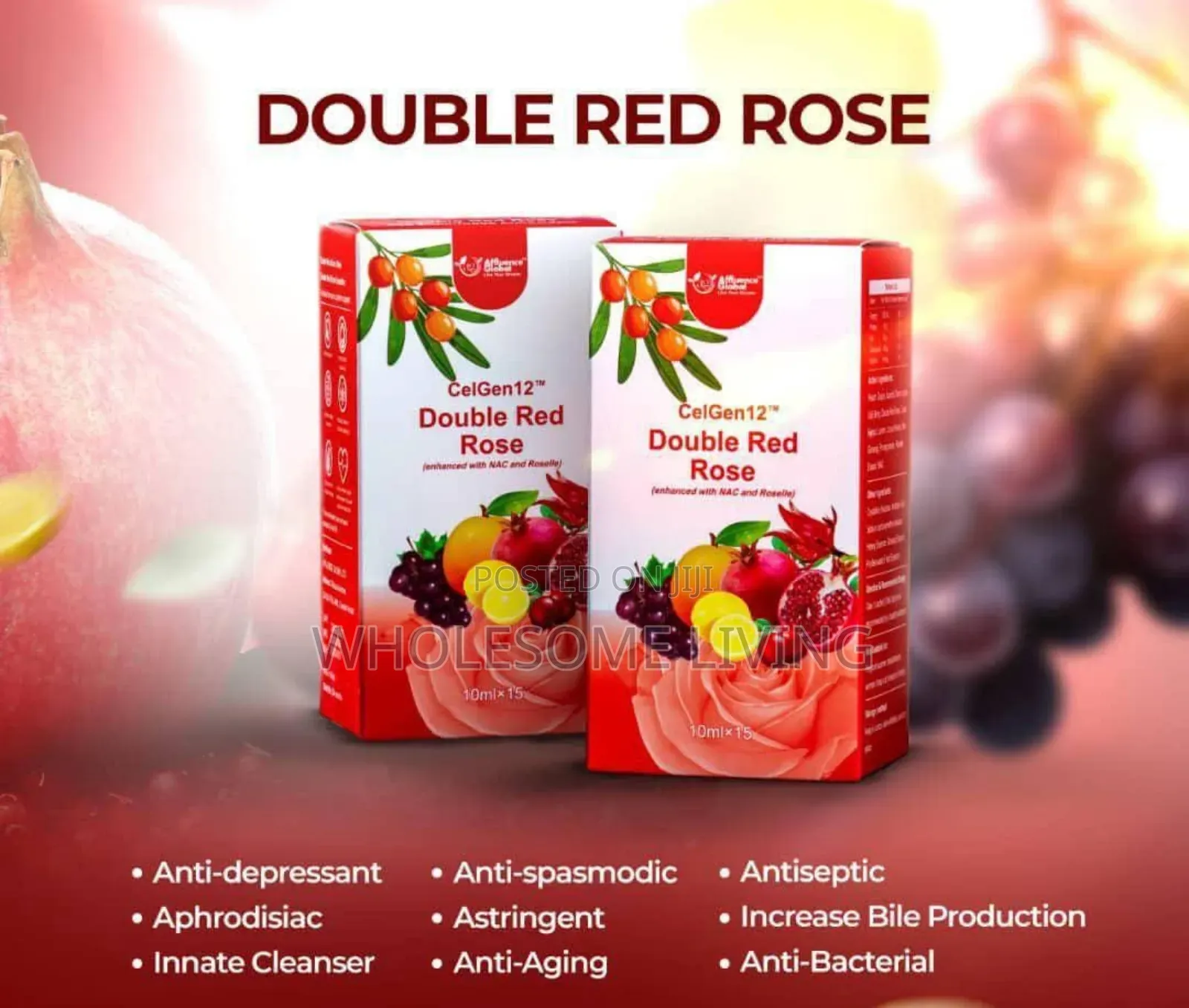 Double Red Rose