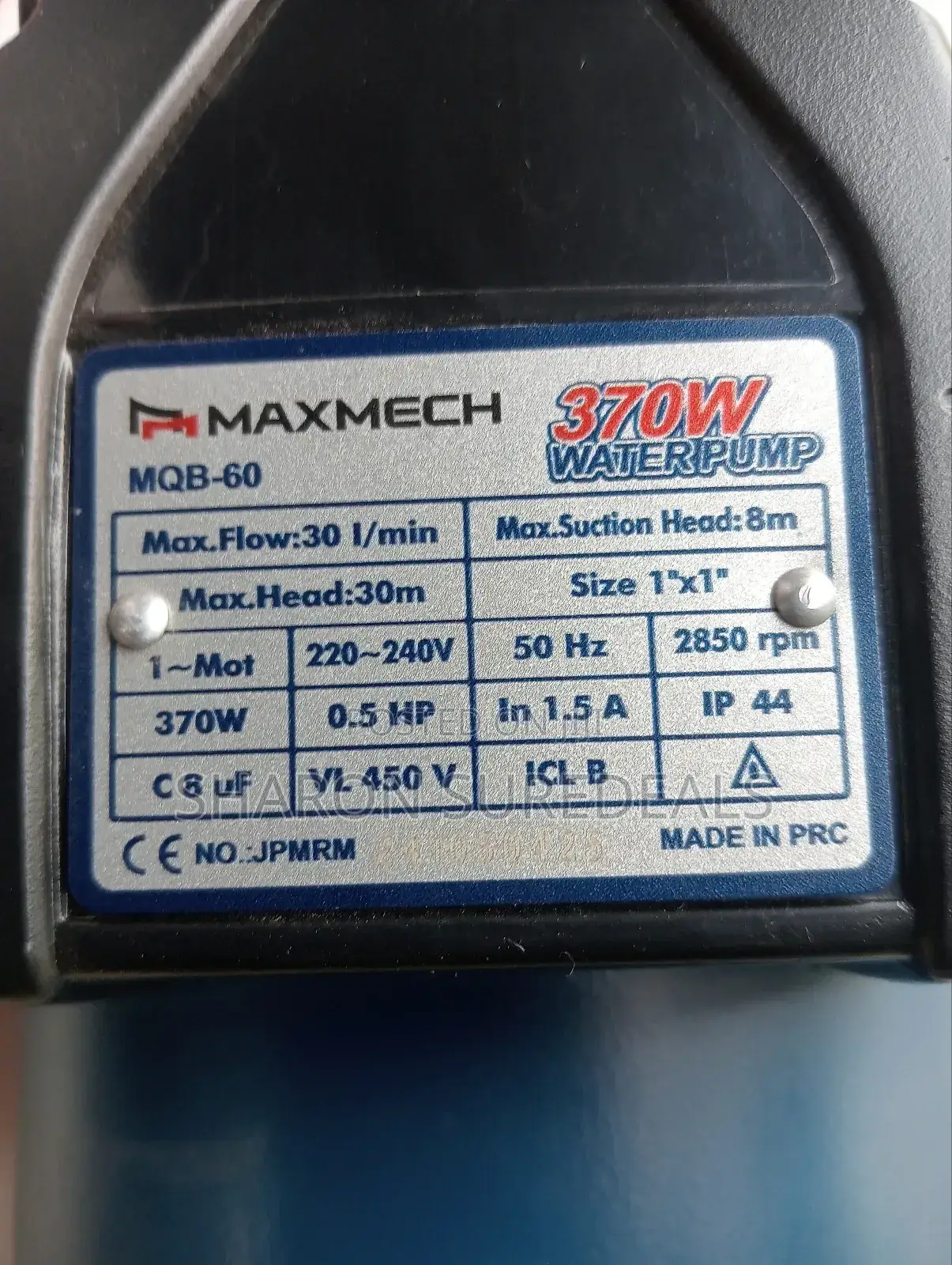 Brand New Maxmech Booster Pump 0.5hp
