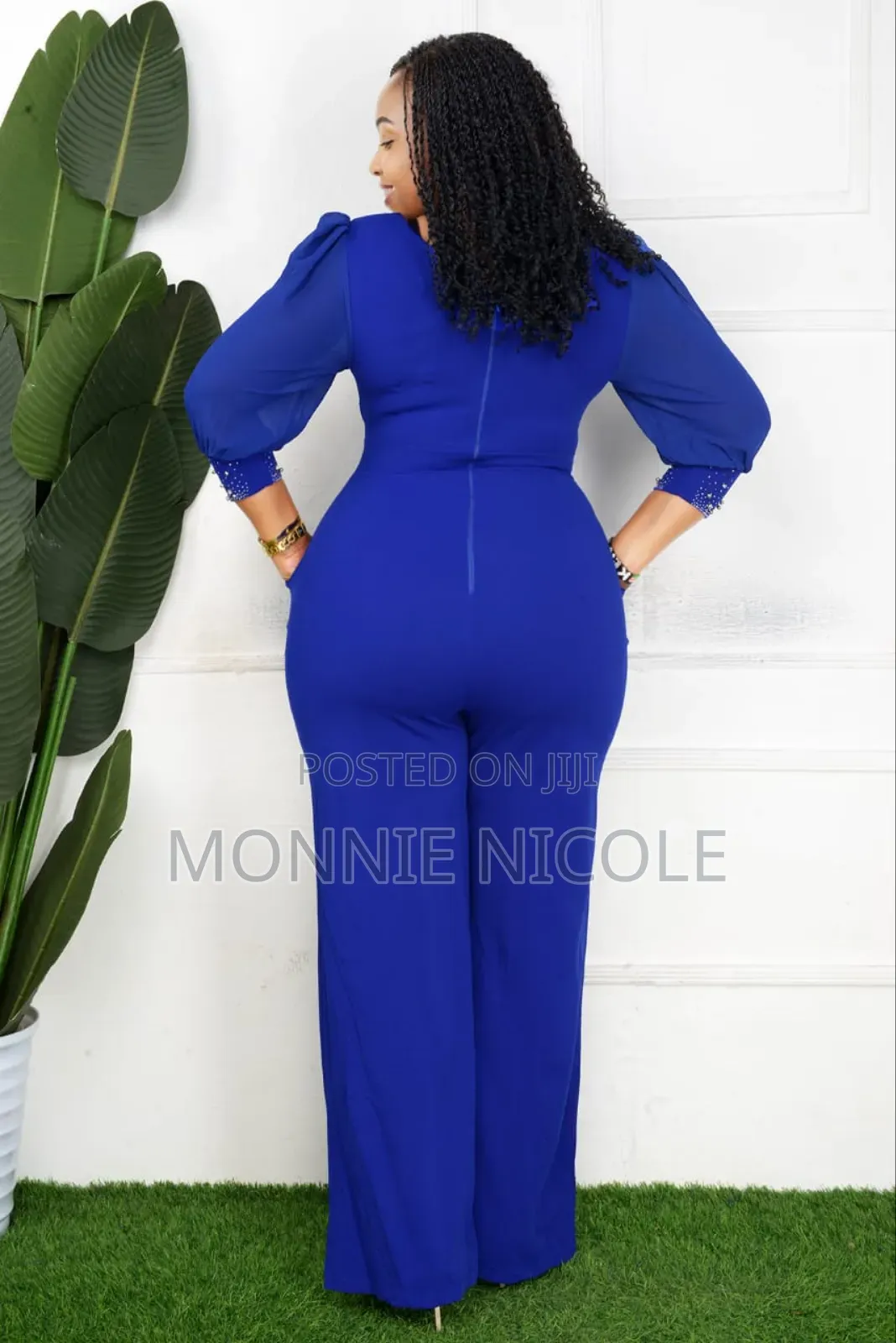 Royal Blue Office Jumpsuit