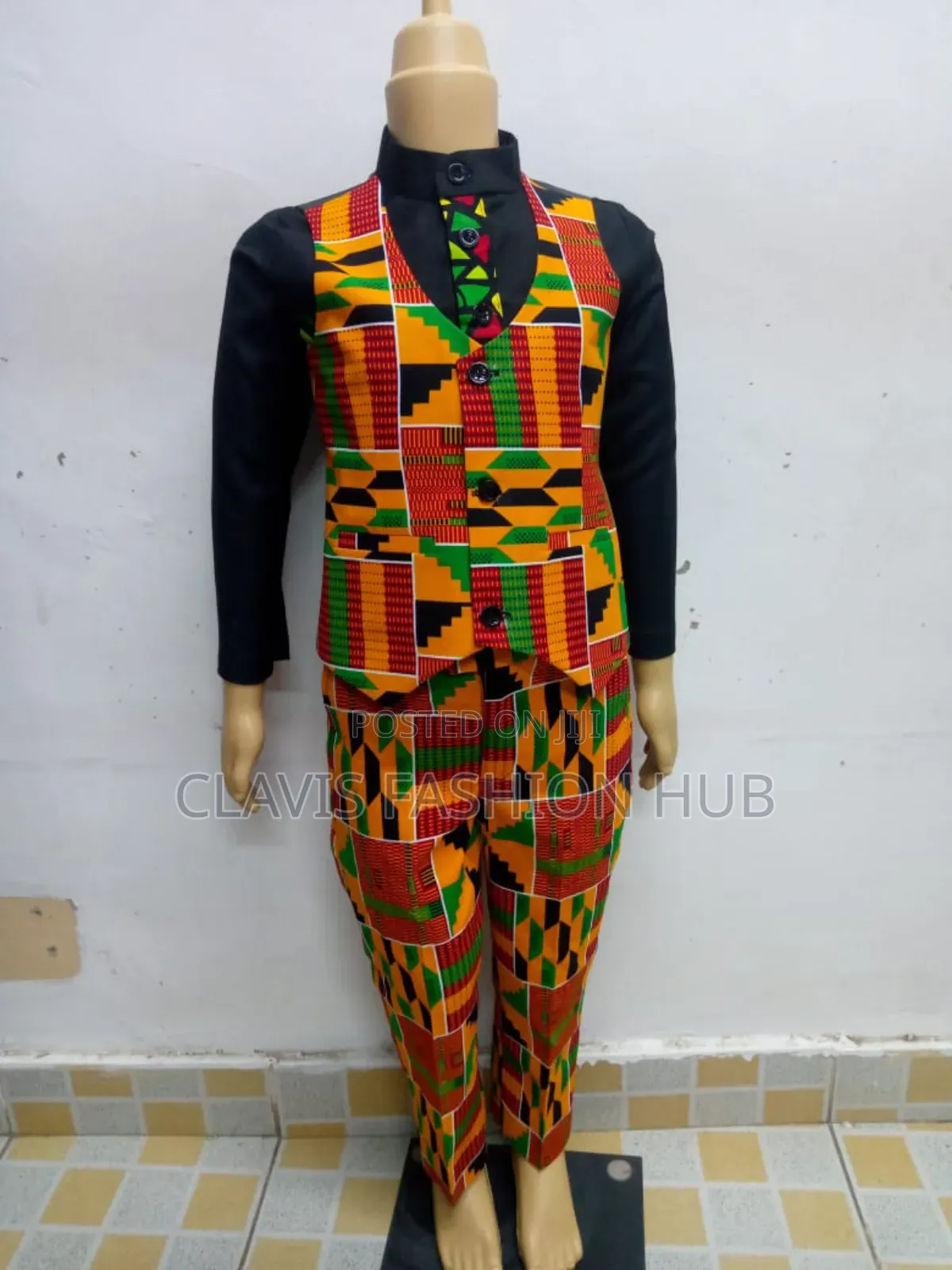 Kids Kitenge Halfcoats and Trouser