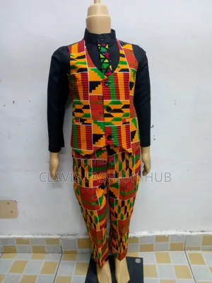 Kids Kitenge Halfcoats and Trouser