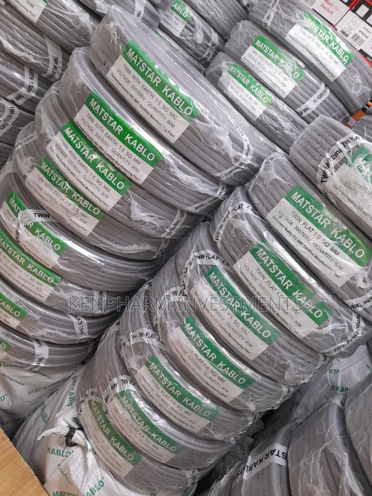1.5mm Twin With Earth Electrical Cable; 90 Meters Mts81001