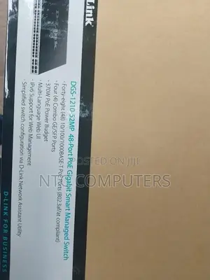 Dlink DGS-1210-52MP 48-Port PoE + 4 Gigabit SFP Smart Switch,370W PoE