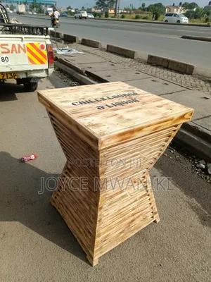 Barrel High Bar Square Table, With Branding 