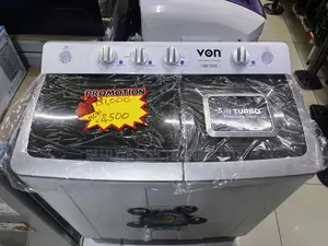 Von VWM-10ahk Twin Tub Washing Machine, White - 10kg