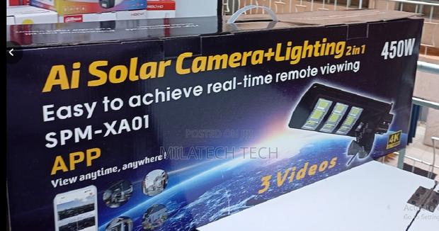 Ai Solar Camera + Lighting 2 in 1 450w Outdoor