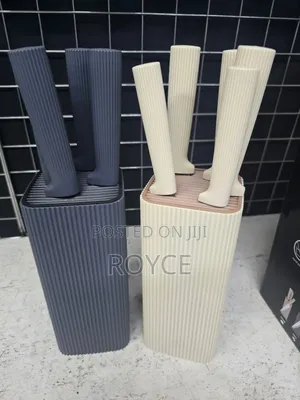 5pc Knife Set With Holder