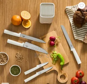 5pc Knife Set With Holder