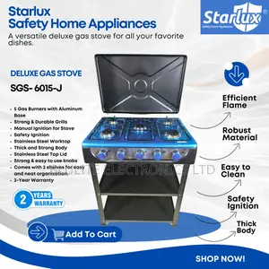 Starlux Standing Cooker 5 Burners