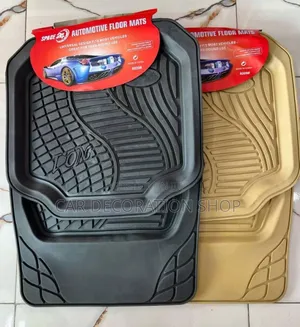 5x Black or Baije Plain Rubber Mats 1500-1700