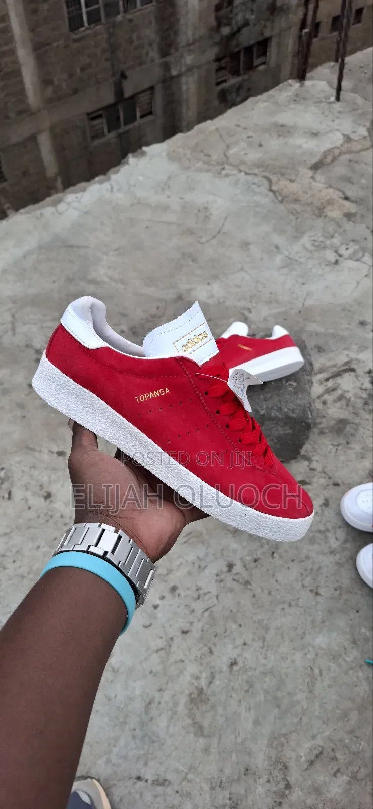 Quality Leather Adidas Topanga Red