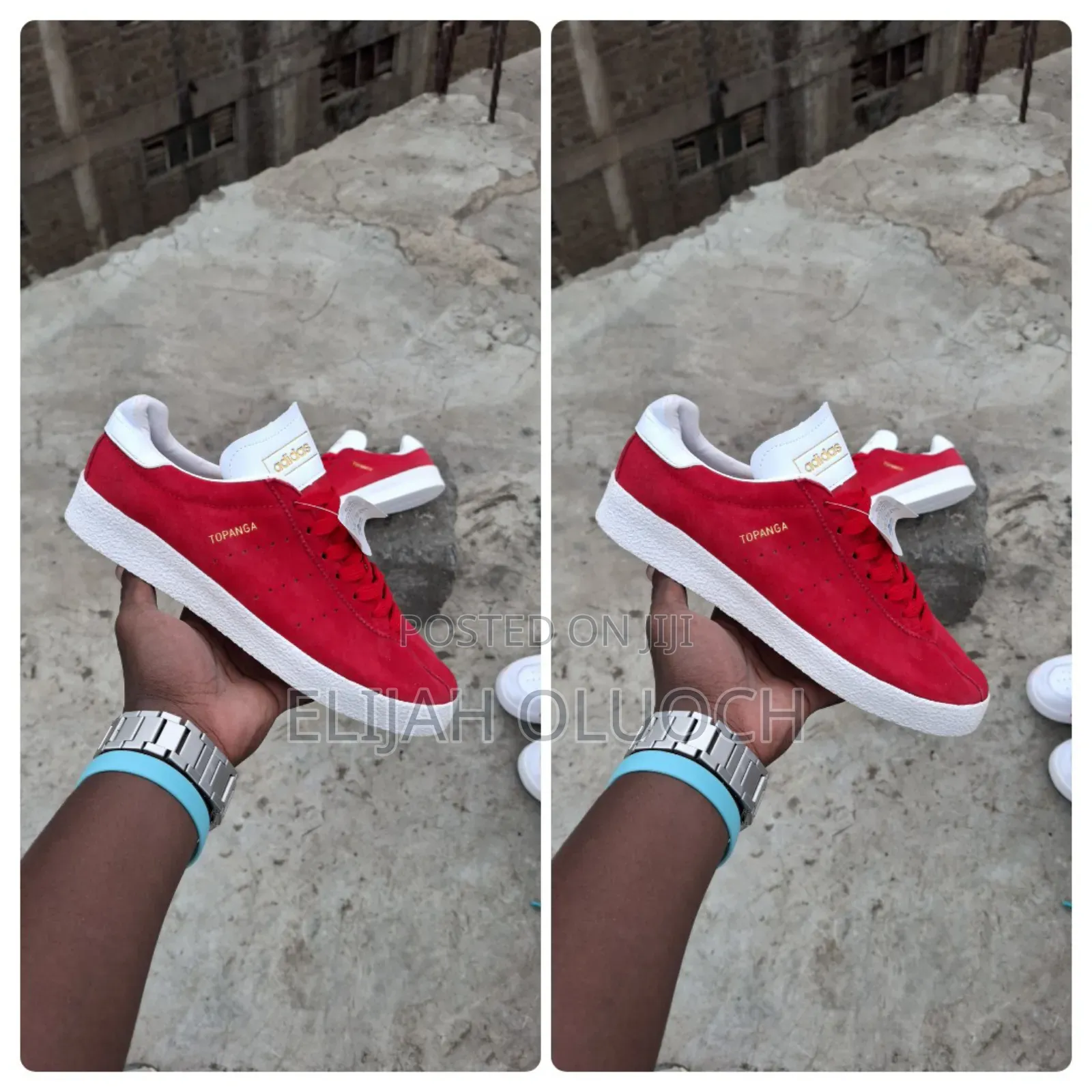 Quality Leather Adidas Topanga Red