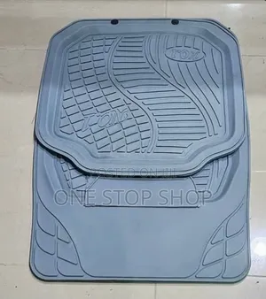 5xpcs Grey Rubber Waterproof Carpet Mats